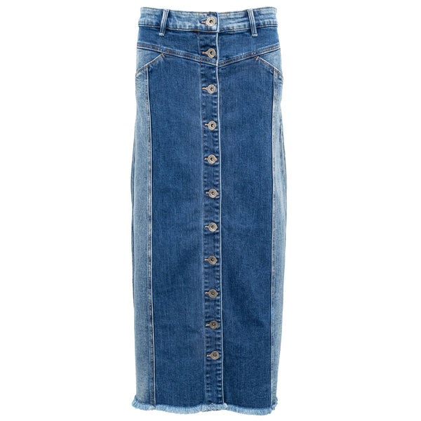 Denim long skirt 2308807