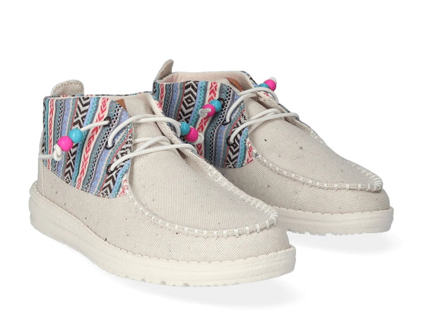 Wendy Mid Boho Mix Dames Instappers Baja Cream