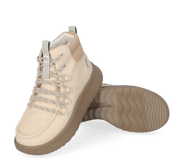 Wendy Apres Coated Twill Dames Boots Ivory