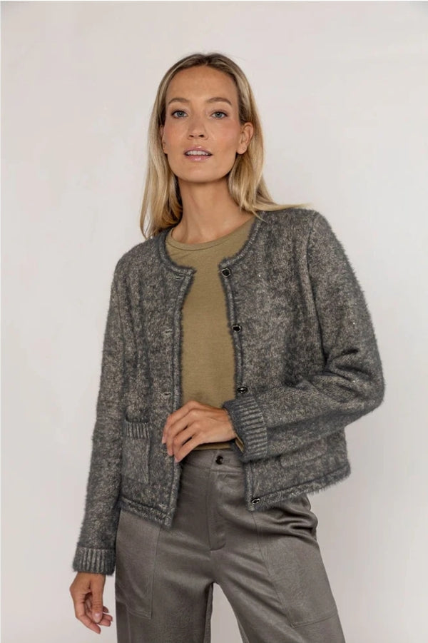 Cardigan two tone 533117