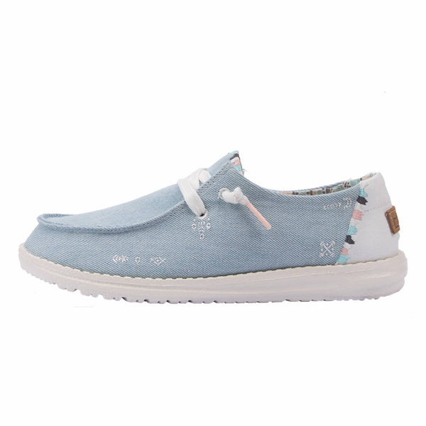 Wendy Boho Damesinstapper Light Denim